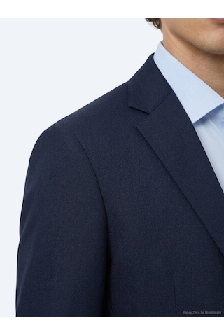 Kip Lacivert Mikro Regular Fit %100 Yün Takım Elbise