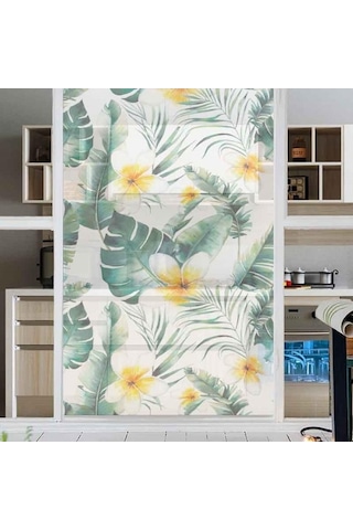 Pazly Tropikal Suntek Stil Lekeli Gizlilik Filmi Etiket Cam Buzlu 2. Sl Ahşap