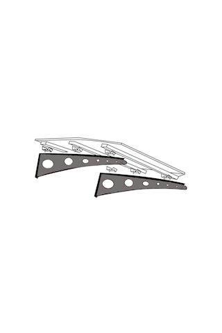 Metal Ayaklı 10 Mm Levhalı Pratik Sundurma 100x200cm Modern Model