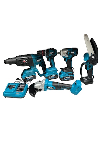 Melzo Germany MLZ7757 5'li Matkap Seti Mavi