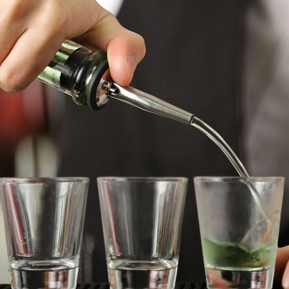 Youmex 304 Paslanmaz Çelik Şarap/yağ Pourer, Kontrollü Döküm, Kauçuk Mantar Tıkanıklığı, Bar Ve Mutfak Gereci Kapağısız Tip 1 Diğer