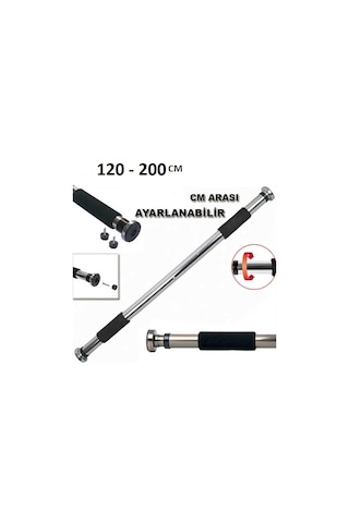 Kapı Koridor Barfiksi Barı Mekik Çekme Aleti 120-200 Cm
