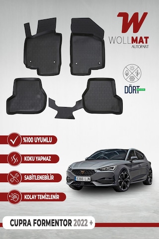 Cupra Leon Paspas 2022 Sonrası 3d Havuzlu Paspas Seti