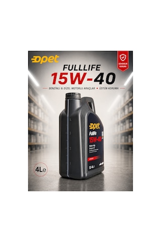 Opet Fulllife 15w-40 Apı Sl/cf Benzinli Ve Dizel Araçlar İçin Motor Yağı 4 L