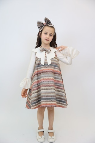 Xo Kids Kız Çocuk Elbise 2-7 Yaş 2929 Ekru