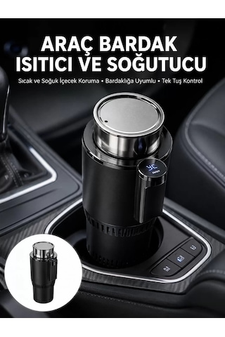Isıtma Soğutma Özellikli Araç Bardaklığı Çakmak Girişli Akıllı Ye