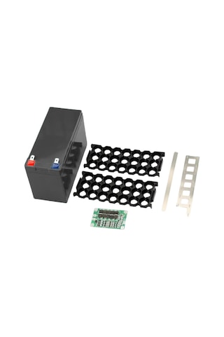 Li-ion 18650 3s 7p 12v 21li Akü Kutusu Seti - Siyah