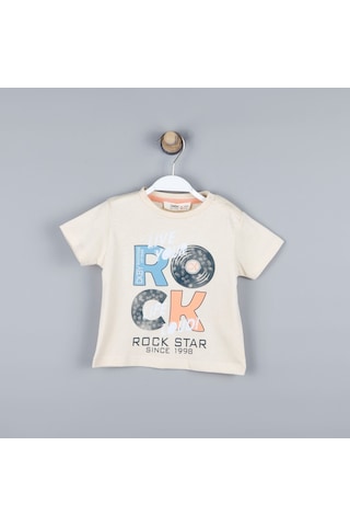Xo Kids P-003967 Ce 8089 Erkek Bebek Rock Renkli Şort 6-36 Ay Krem