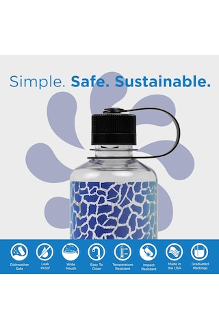 Nalgene 16 Oz Nm Tritan Suluk Matara 0,5 Litre Rainbow Giraffe