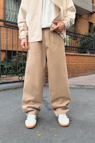 Flaw Bel Lastikli Baggy Gabardin Pantolon Vizon VİZON