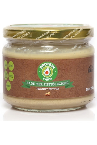 Protein Farm Sade Yer Fıstığı Ezmesi Yerli Üretim 250 G