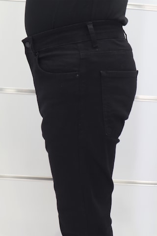 Denim Cartel Dmctekstil Erkek 974 Siyah Yüksek Bel Rahat Kesim Boru Paça Jean Pantolon
