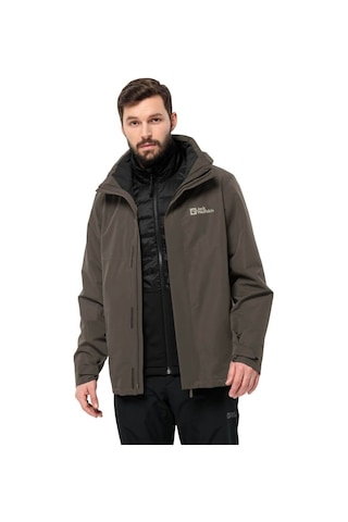 Jack Wolfskin Jack Wolfskın Luntal 3ın1 Jkt M Cold Coffee Erkek Outdoor Ceketi Kahve