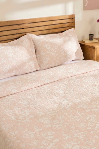 Kaşmir Home Eternal Çift Kişilik Yatak Örtüsü Takımı Rose