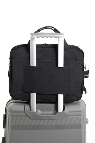 Özer-3027 Sanmorris Unisex Krinkıl Suya Dayanıklı Çapraz-el Askılı Evrak Ve Laptop Çantası Siyah
