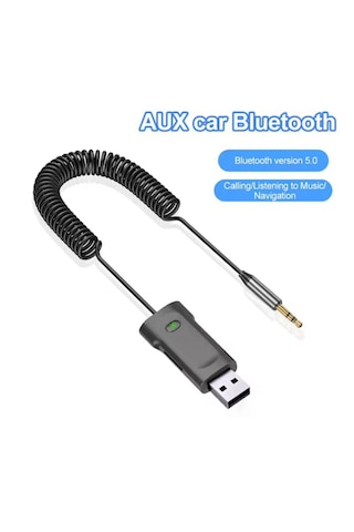 Universal Telefonlara Uyumlu Bluetooth Hafıza Kartı Destekli Usb Aux Araç Kiti Müzik Dinleme Konuşma