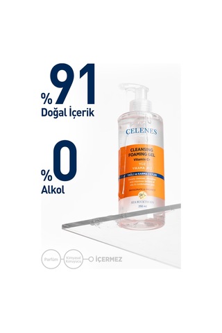 Celenes Sea Buckthorn Yağlı ve Karma Ciltler için Yüz Temizleme Jeli 250 ML