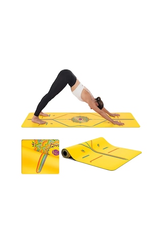 Xtr Fitness Profesyonel Kauçuk Yüzey Kaydırmaz Yoga Matı 5 MM Mavi Çok Renkli