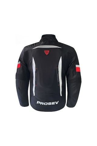 Motosiklet Montu 4 Mevsim Full Koruma Özel Oxford 600-d Kumaş Motor Mont Kırmızı