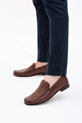 Tamer Tanca Erkek Hakiki Deri Taba Loafer Ayakkabı 537 3089 Erk Ayk Y22 Taba Yln/taba Akd Taba