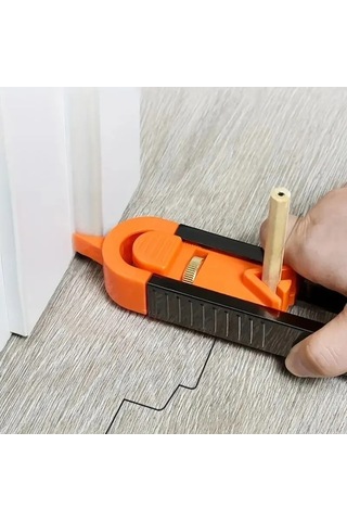 Funtree Treasure Yeni Profili Çizme Kilitli Cetvel Kontur Ölçer Yüksek Kalite Metal + Abs, Laminat Ve Fayansta Kullanılabilir