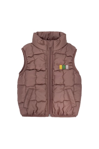 Kız Çocuk Rahat Kalıp Kapitone Dolgulu Şişme Yelek - Moka Kahverengi Moka