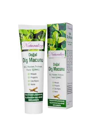 %100 Doğal Diş Macunu Yerli Üretim Helal Belgeli 100 Ml