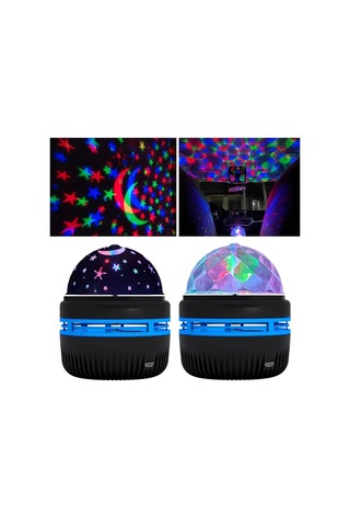 River World Gece Lambası Projektör Mini Boy Yıldızlı Çok Renkli