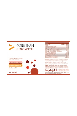 More Than Lugowith 60 Kapsül