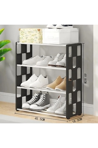 Flybuy Yurt Ev Depolama Rafı Siyah - Bosphorusboutique Pratik Ayakkabılık Siyah