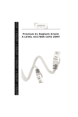 Premium Ev Bağlantı Erişim X-level Xcc7809 Cat6 20mt