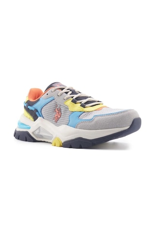U.s. Polo Assn. Vincent 4fx Erkek Gri-mavi-sarı Sneaker Ayakkabı-gri Gri