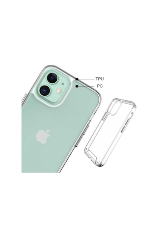 Zore Apple iPhone 12 Mini Uyumlu Omsy Gard Silikon-renksiz