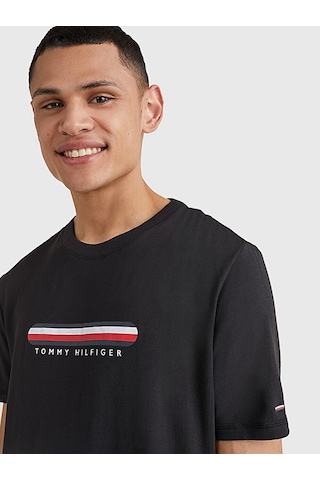 Tommy Hilfiger Tommy Hılfıger Erkek T-shırt Um0um02348-bds SIYAH