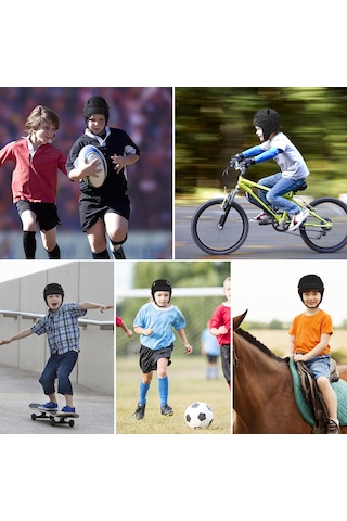 Geeroyoo Çocuklar İçin Kamuflajlı Antrenman Korumalı Kask - Futbol Kalecisi, Amerikan Futbolu, Beysbol İçin Yumuşak Sponge Malzeme Çok Renkli