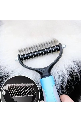 Jialan Bir Pet Çift Taraflı Düğüm Tarak Uzun Saç Kısa Saç Pet Bakım