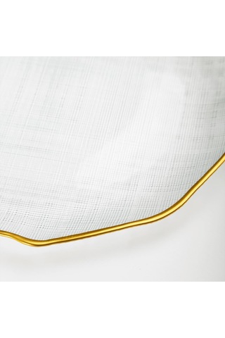 Oxford - 21 Cm Tatlı Tabağı - Gold Yaldızlı