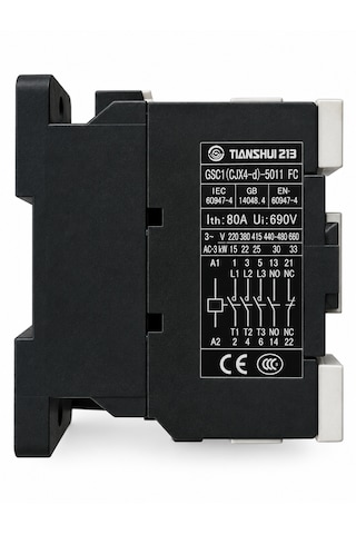 Tianshui 213 Gsc1-5011 3 Kutuplu Güç Kontaktörü 1no+1nc