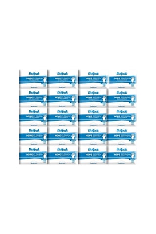 Burpak Hdpe İş Temizlik Tek Kullanımlık Şeffaf Eldiven / Büyük Boy / 100 Adetlik 20 Paket - Koli