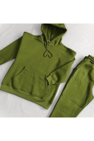 Cream & Rouge Takım Sweat Shirt 3 İplık ++a Yeşil