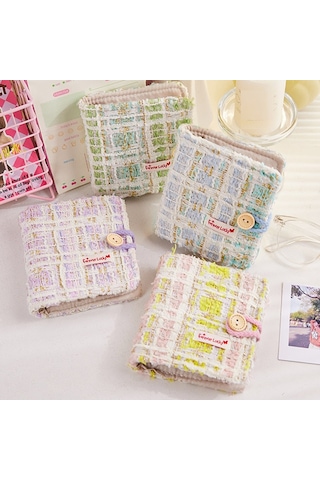 Sones 20 Yapraklı Saklama Kartı Defteri Mini 3 İnç Fotoğraf Albümü Yeşil