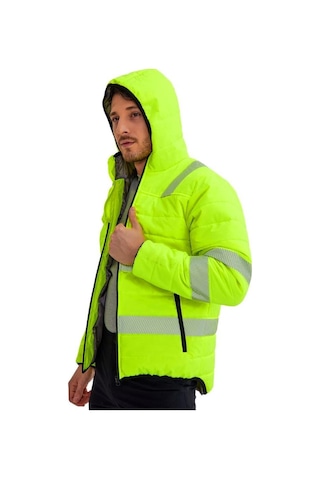 Şensel Reflektörlü Kapitoneli Mont Fosforlu Sarı 61E1166 Fosforlu Sarı