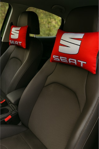 Seat Uyumlu 5 Li Oto Halı Paspas & Dijital Baskılı Araç Boyun Yastığı & Çok Parçalı Oto Aksesuar Seti