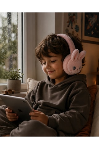 Mey Najmaddin Bluetooth 5.3 Peluş Kulaklık Kablosuz Mikrofonlu Tf Kart Girişli Model Najmaddin