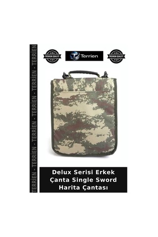 Terrien Delux Serisi Erkek Çanta Single Sword Harita Çantası Çok Renkli