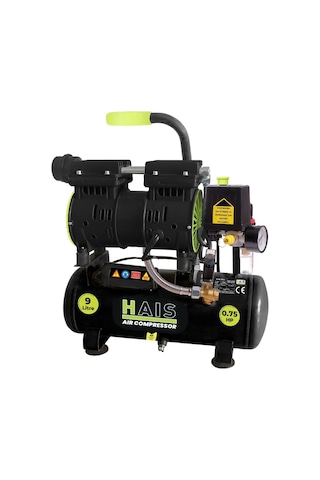 Hais ZBS09 9 L 0.75 HP Sessiz Yağsız Hava Kompresörü Hais ZBS09 9 L 0.75 HP Sessiz Yağsız Hava Kompresörü