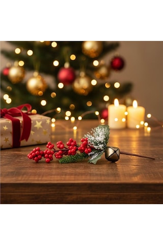 Yılbaşı Ağaç Süsleri Koleksiyonu-çanlı Kokina Süsü