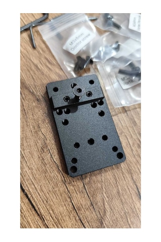 Universal Optics Mount Red Dot Scope Reflex Mount Plate Base - Glok 17 19 22 23 Reddot Ayağı Siyah