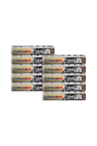 Espressomm Nespresso Uyumlu Silver Kapsül Kahve 100 Adet