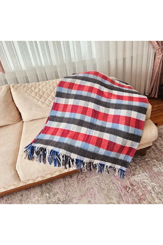 Çift Kişilik Pamuklu Battaniye 180x200 Cm 5031 Çok Renkli